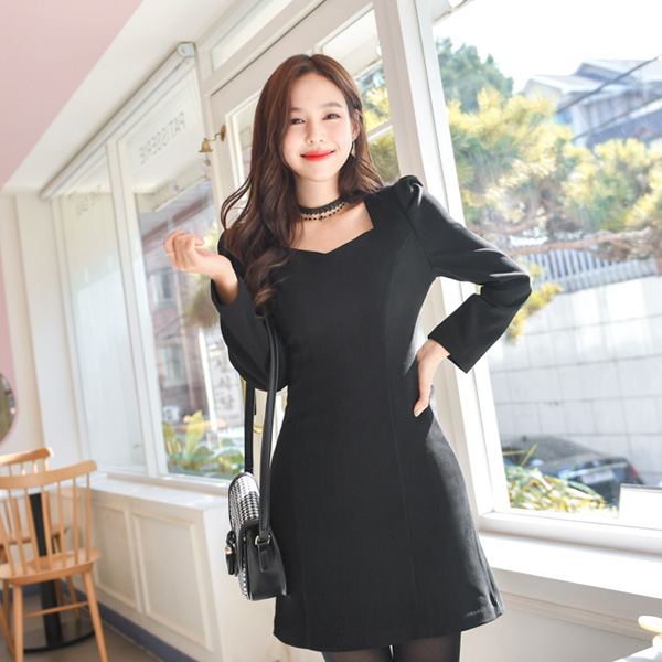 op5701 여성스럽고 세련된 디자인의 슬림라인 원피스 dress