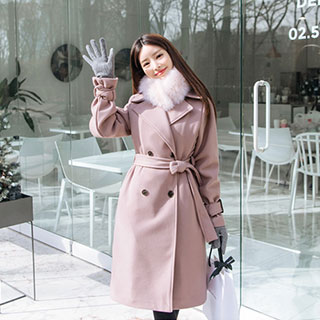 울함유량의 허리스트랩 포인트 겨울 트렌치 코트 coat