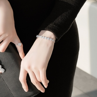 샤이닝한 큐빅 포인트 길이 조절 가능한 브레이슬릿 bracelet