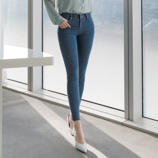 4계절내내 입고싶은 신축성 좋은 허리밴딩 반하이핏 스키니팬츠 pants