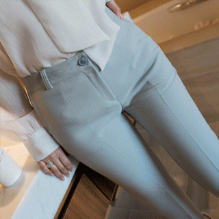 ps1627 파스텔리한 컬러와 세련된 핏의 슬림일자핏 슬랙스팬츠 pants