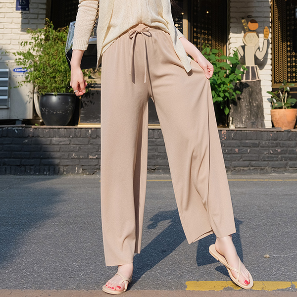 ps1749 입은듯 안입은듯 편안함 가득한 찰랑 쿨 와이드 밴딩 팬츠 pants