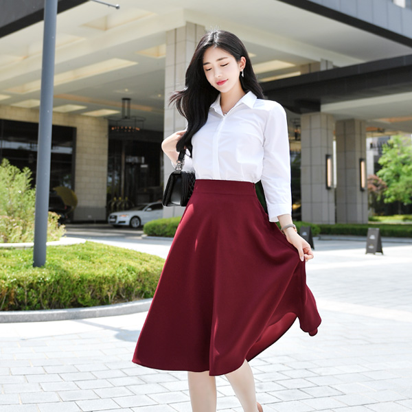 sk3623 우아함과 드레시함을 모두 갖춘 A라인 롱스커트 skirt