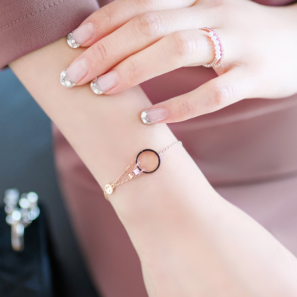 ac4115 마치 레이어드 한 듯 더블링 포인트의 브레이슬릿 bracelet