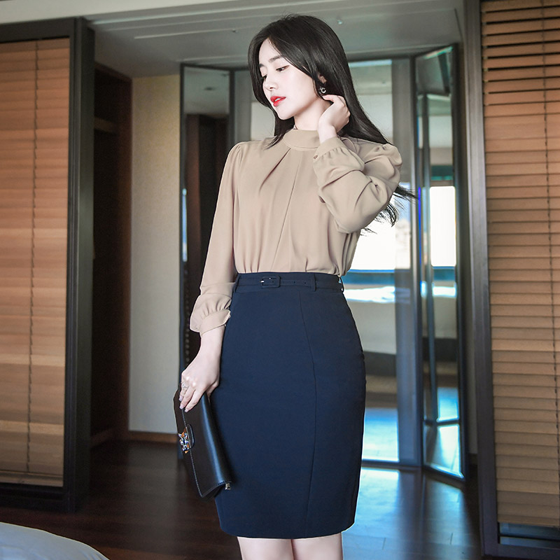 단아한 여신미 선사해드릴 진주링포인트 타이 블라우스 blouse 벚꽃룩