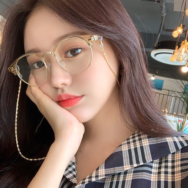 ac4148 볼드한 골드 체인 장식의 포인트 안경 줄 eyeglasses line
