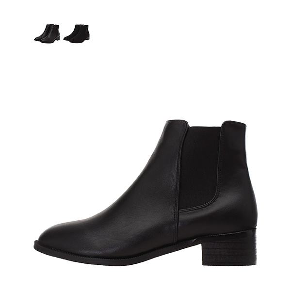 sh1602 두가지 타입으로 제작된 밴딩 미들굽 첼시부츠 shoes
