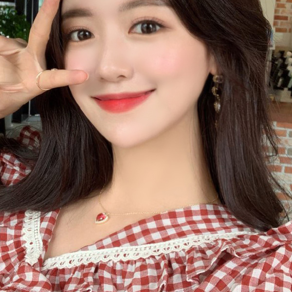 ac4171 사랑스러움 폭발하는 로맨틱 하트 큐빅 네크리스 necklace