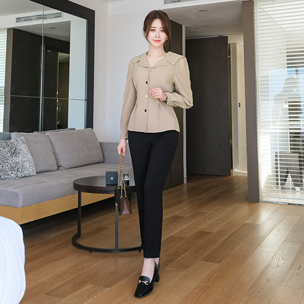 ps1941 완벽한 핏감의 베이직 9부 기장 일자핏 슬랙스 팬츠 pants