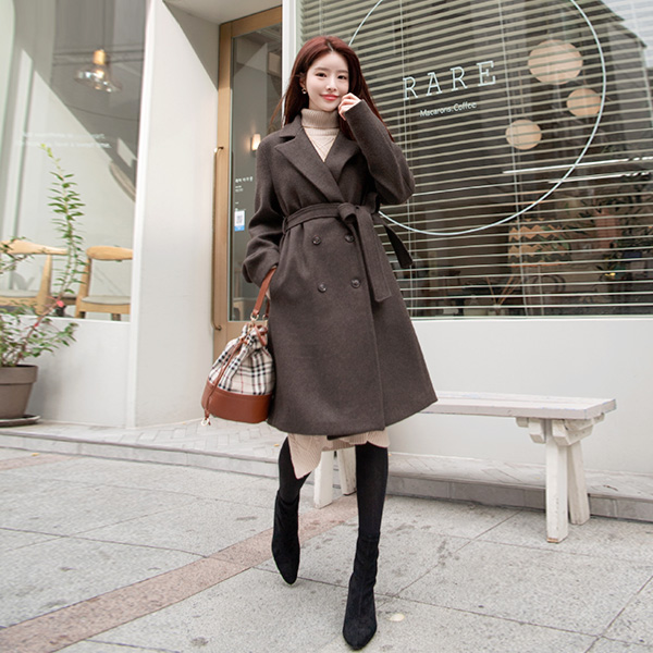 ct1071 어디에든 걸치기 좋은 유연한 패브릭의 베이직 롱코트 coat