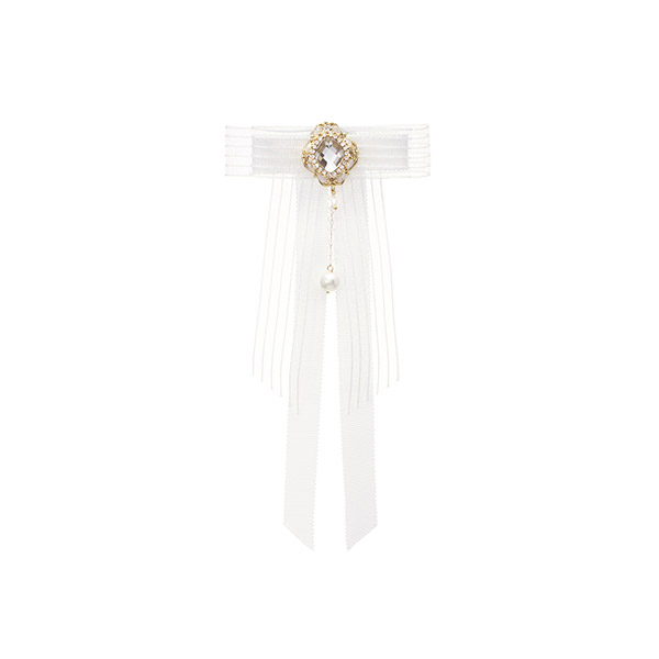 ac4213 앤틱한 골드 진주 드롭 디자인의 러블리 레이스 리본 브로치 brooch