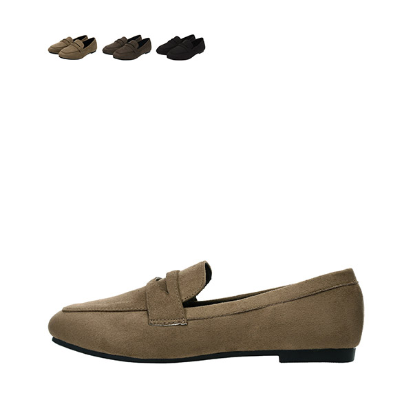 sh1682 소프트한 퍼 안감으로 더욱 따뜻한 데일리 스웨이드 로퍼 shoes