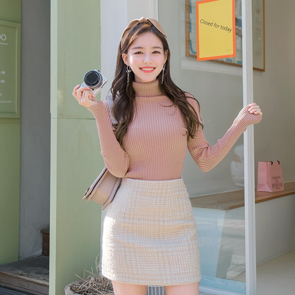 sk3813 울혼방소재의 블링블링 반짝이는 트위드 미니스커트 skirt