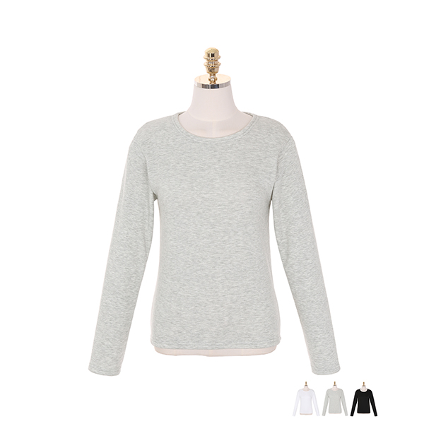 ts1890 도톰하고 소프트한 밍크안감으로 무척 따듯한 라운드넥 티셔츠 tee