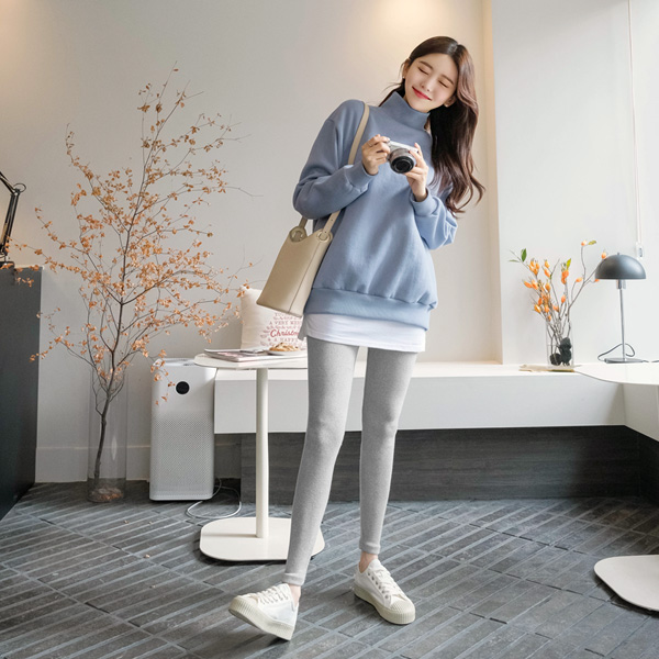 ps2009 하이웨스트 밴딩디테일의 베이직 레깅스팬츠 leggings
