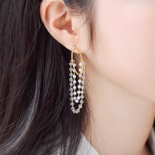 ac4345 드레시하게 떨어지는 진주 디테일이 아름다운 드롭이어링 earring