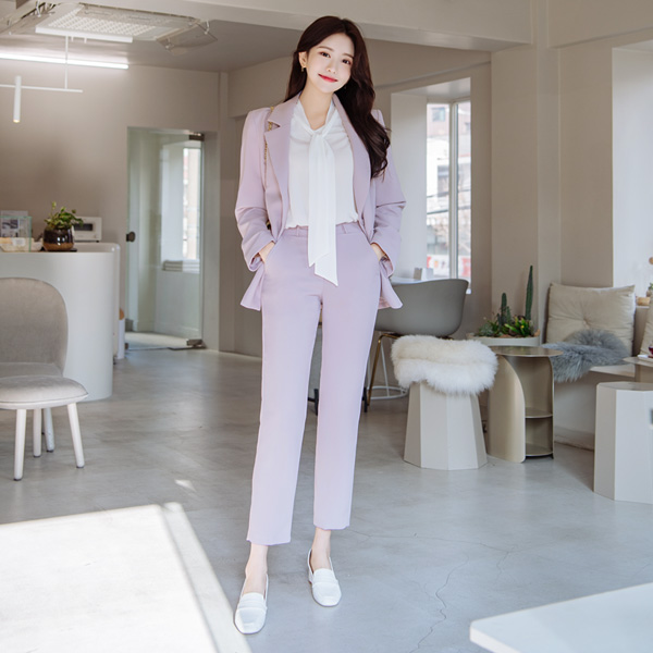 화사한 파스텔톤 컬러로 산뜻하게 입기 좋은 데일리 일자핏 슬랙스 slacks