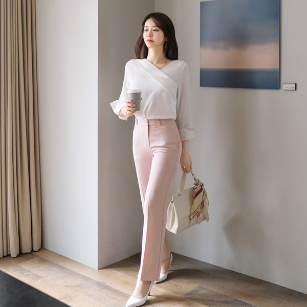 ps2085 레그라인 미운군살 커버해주는 여유있는 일자핏 데일리 슬랙스 slacks