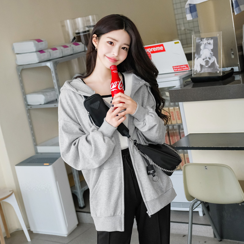 #ATRMADE 데일리 루즈핏 후드집업