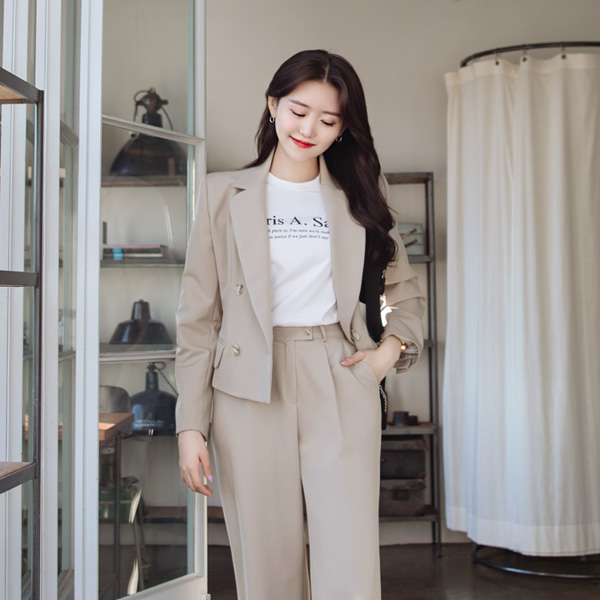 jk1160 우월한 비율을 완성해주는 트렌디한 디자인의 테일러드 크롭자켓 jacket