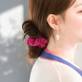 7가지 컬러 포인트의 귀여운 데일리 곱창 헤어밴드 hairband 벚꽃룩