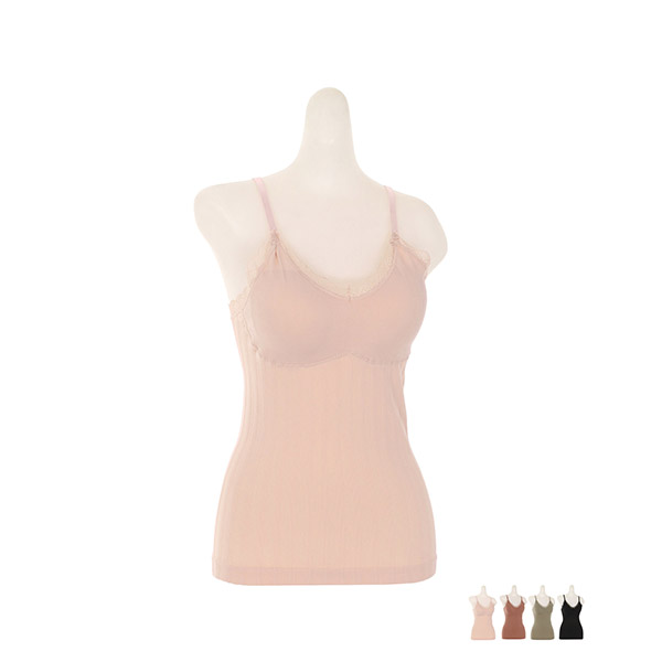un291 볼륨업 캡브라가 내장된 쫀쫀한 니트소재의 데일리 끈나시 bralette