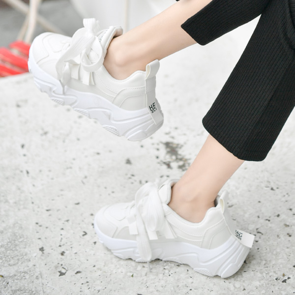sh1854 소프트한 가죽느낌으로 귀엽고 트렌디한 어글리 스니커즈 shoes