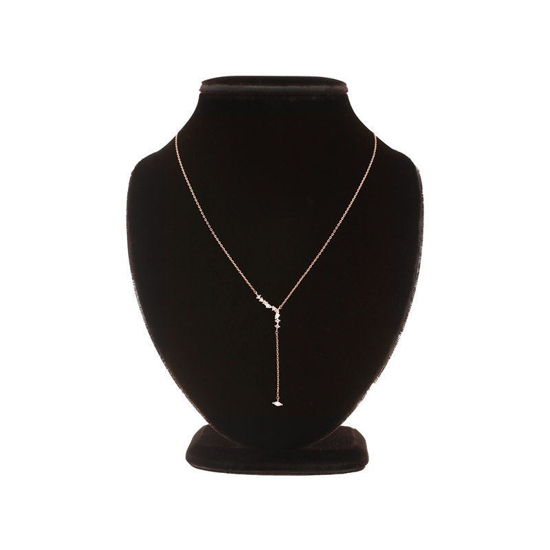 은은하고 여리여리한 큐빅 장식이 돋보이는 Y라인 롱드롭 네크리스 necklace