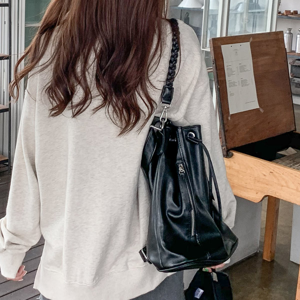 bg1055 유니크한 복조리 쉐입의 활용도 높은 레더 토드,백팩,크로스,숄더백 bag