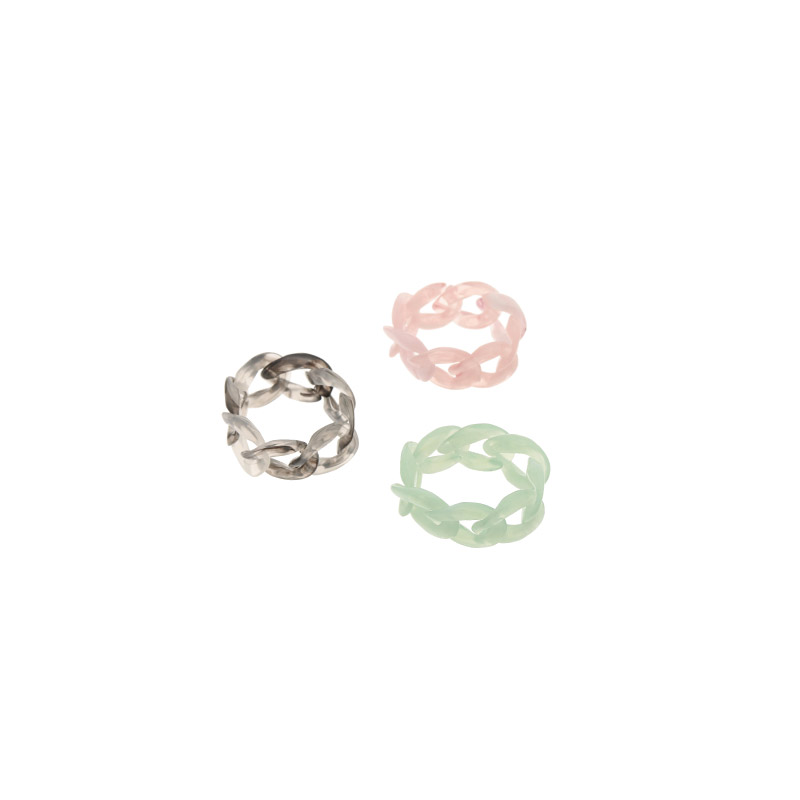 ac4570 은은한 마블 색감이 멋스러운 호마이카 체인 링 세트 ring