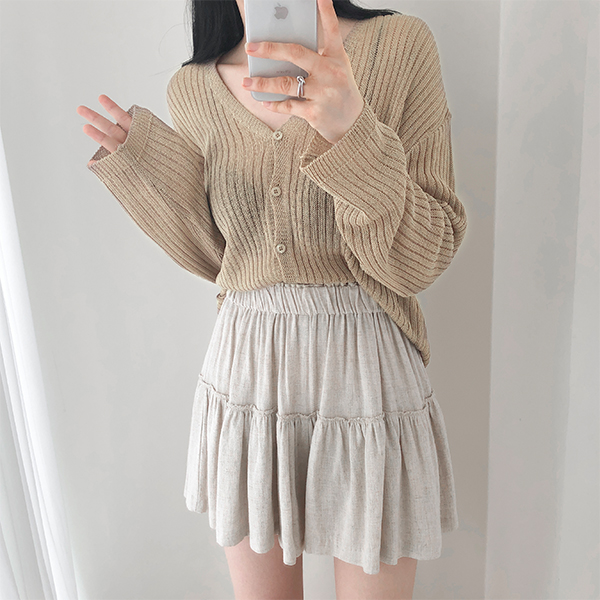 cd1448 데일리하게 걸치기 좋은 여리한 루즈핏의 니트 가디건 cardigan