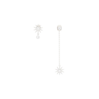 블링블링한 태양쉐입의 큐빅 언발란스 드롭이어링 earring
