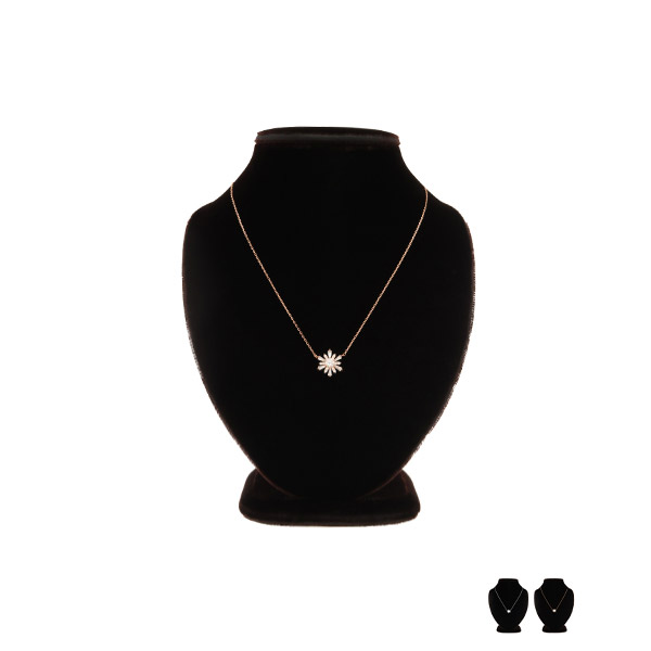ac4673 깨끗하고 영롱하게 빛나는 눈꽃 펜던트 장식의 큐빅 네크리스 necklace