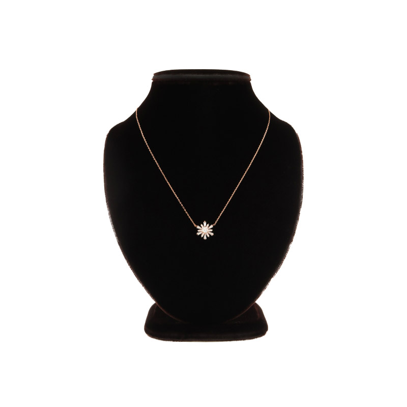 ac4673 깨끗하고 영롱하게 빛나는 눈꽃 펜던트 장식의 큐빅 네크리스 necklace