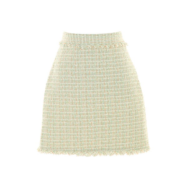 sk4306 블링블링한 골드 원사가 믹스된 트위드 미니 스커트 skirt