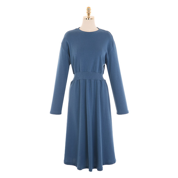 op9880 휘뚜루마뚜루 입기 좋은 무지 롱 맨투맨 원피스 dress