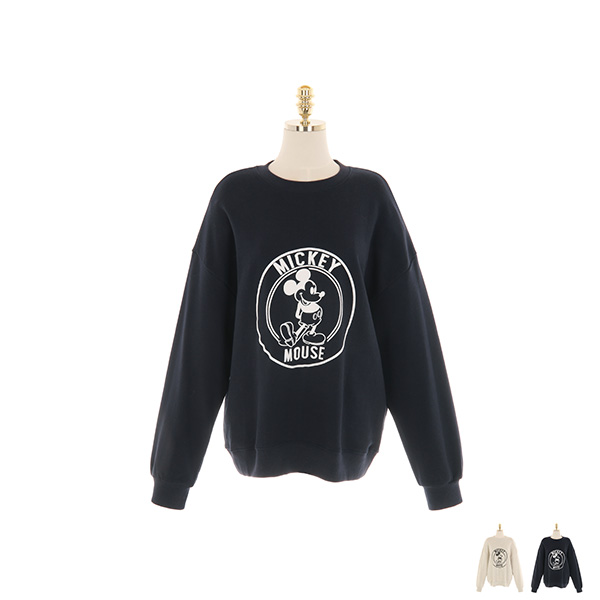 ts2218 캐주얼하게 연출하기 좋은 미키마우스 맨투맨 tee