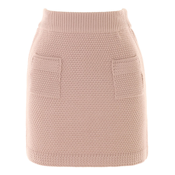 sk4345 몽글몽글한 짜임의 투포켓 니트 미니 스커트 skirt