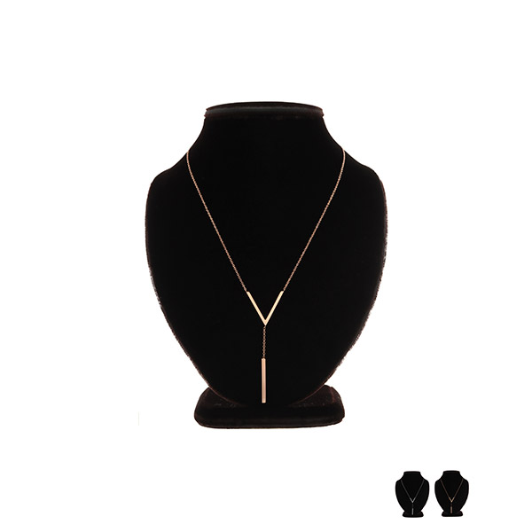 ac4748 감각적인 디자인으로 포인트를 더해주는 브이 펜던트 네크리스 necklace