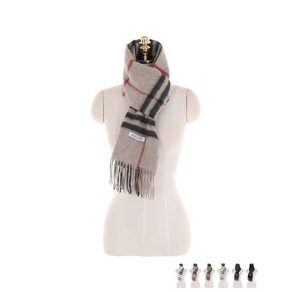 ac4759 고퀄리티를 자랑하는 고급 울 소재 체크 포인트 수술 머플러 muffler