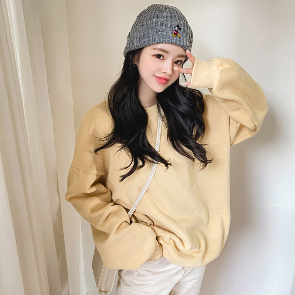 ts2239 도톰한 양기모안감의 18컬러라인 하이퀄리티 워싱패브릭 베이직 라운드넥 맨투맨 tee