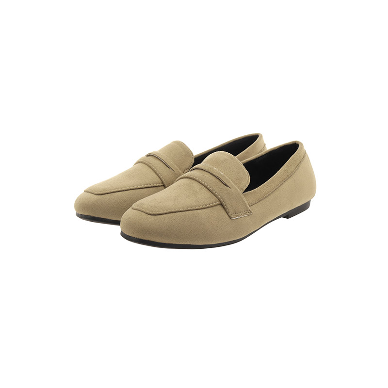 따뜻한 기모안감이 더해진 베이직 디자인의 스웨이드 로퍼 shoes 벚꽃룩