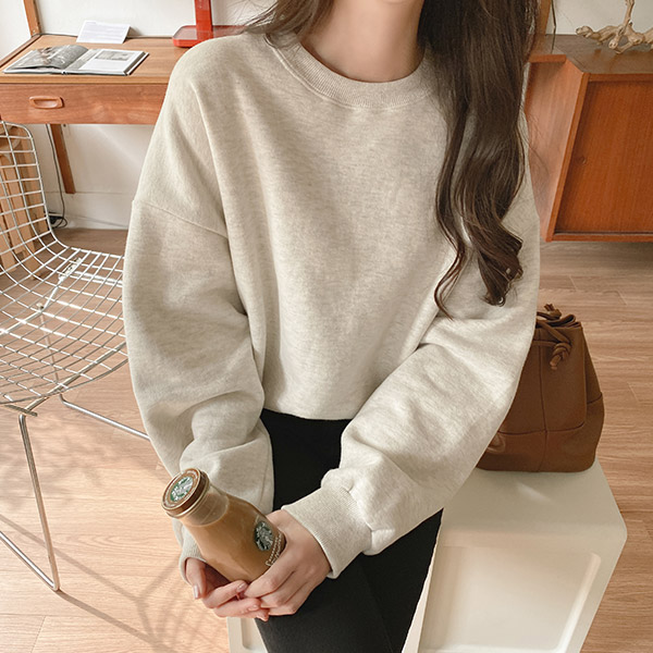 ts2241 마시멜로 양기모 루즈핏 워싱 맨투맨