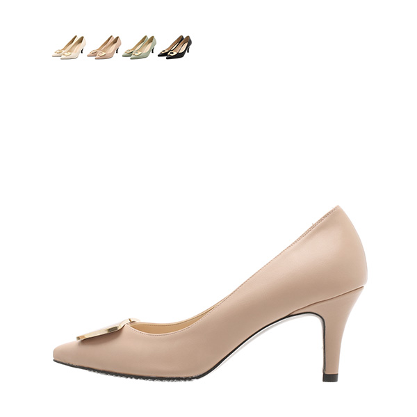 sh2089 고급스럽고 페미닌한 금장 펜던트 펌프스 스틸레토 힐 shoes