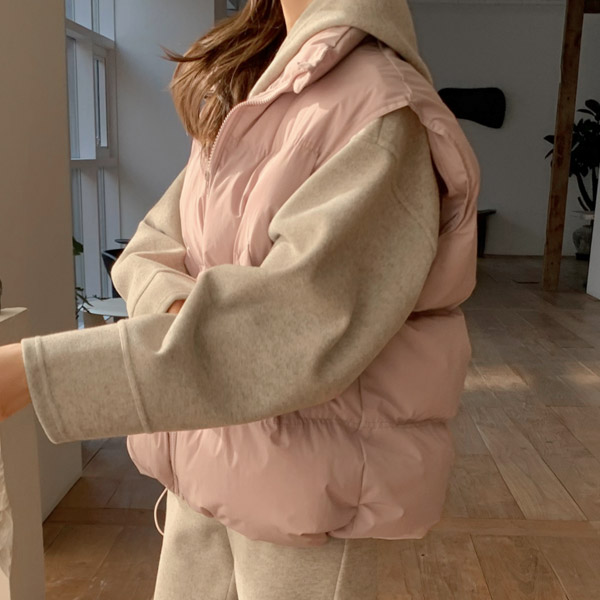 vs197 포근 패딩 조끼
