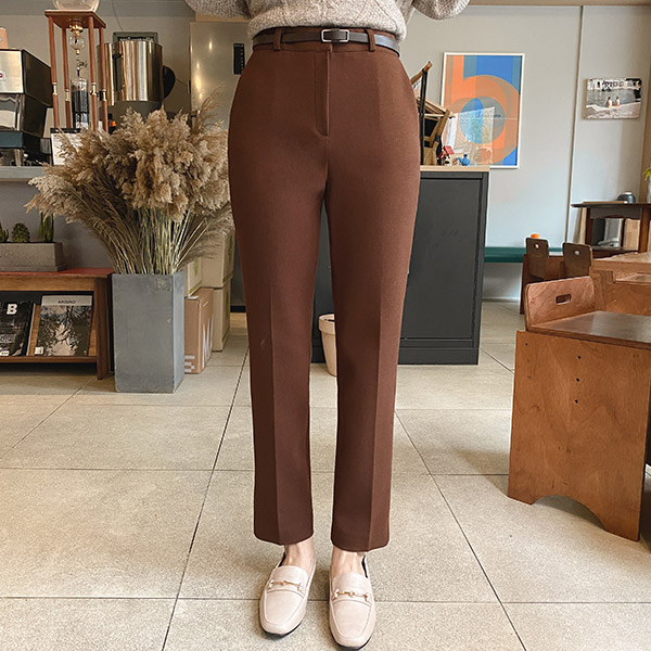 ps2480 고퀄리티 겉기모패브릭의 슬림일자 베이직 슬랙스 slacks