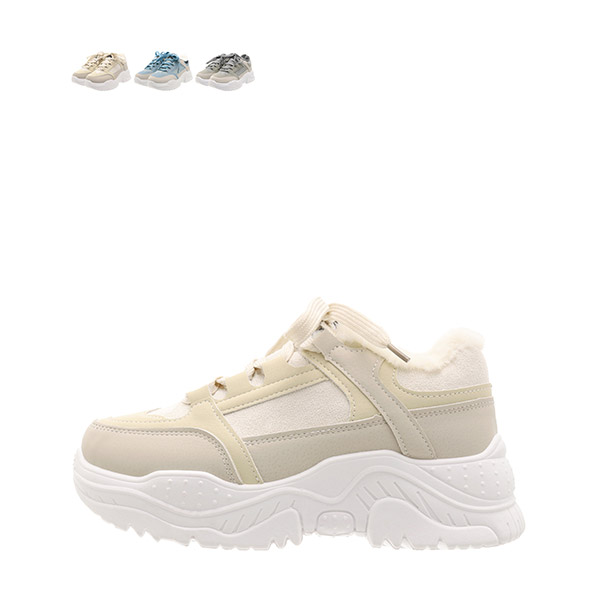 sh2107 복실복실한 퍼안감이 더해져 따뜻함 가득한 어글리 스니커즈 shoes
