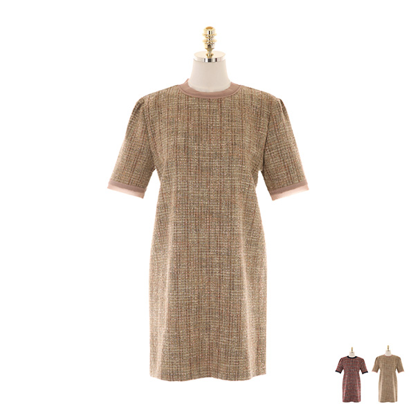 op10281 편안하면서도 고급스러운 울 트위드 미니 원피스 dress