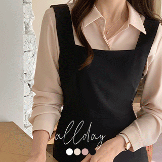 (MADE)올데이 히든버튼 블라우스