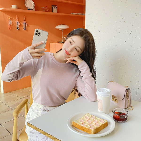 ts2360 매일 입고싶은 부드러운 터치감의 파스텔 6컬러 베이직 라운드넥 티셔츠 tee